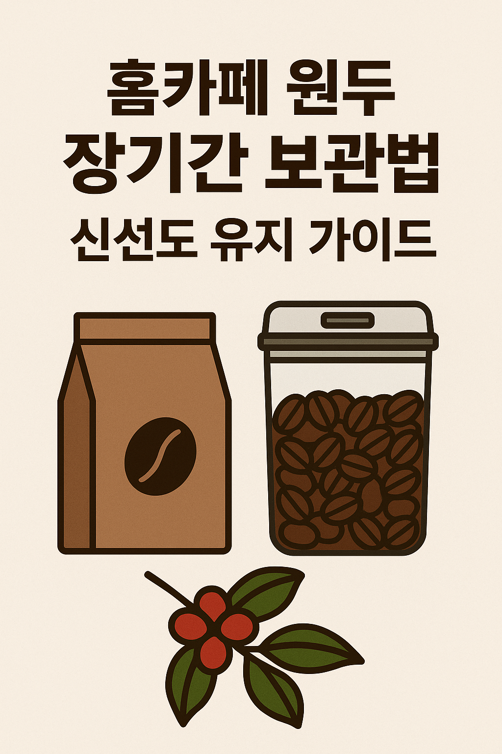 원두 장기간 보관법