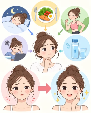 생활 습관에 따라 달라지는 피부상태1