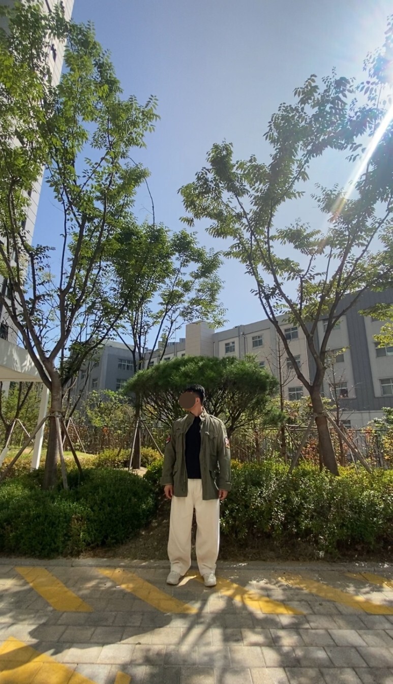 데일리룩(오뭘입)폴로랄프로렌 미군야상, 스투시 반팔, 무신사 데님 벌룬 크림 팬츠, 뉴발란스 MT410SA5, 빈티지패션, 데일리룩, 남자데일리코디, 남자데일리패션, ootd