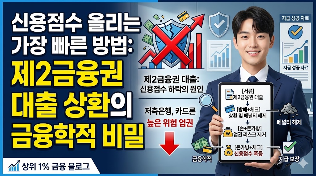 2금융권 대출 상환시 NICE,KCB 신용점수 폭등 이유 분석