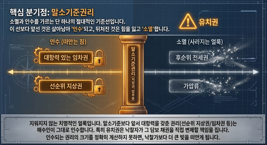 핵심 분기점 : 말소기준권리