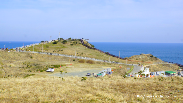 오륙도 앞 봄풍경