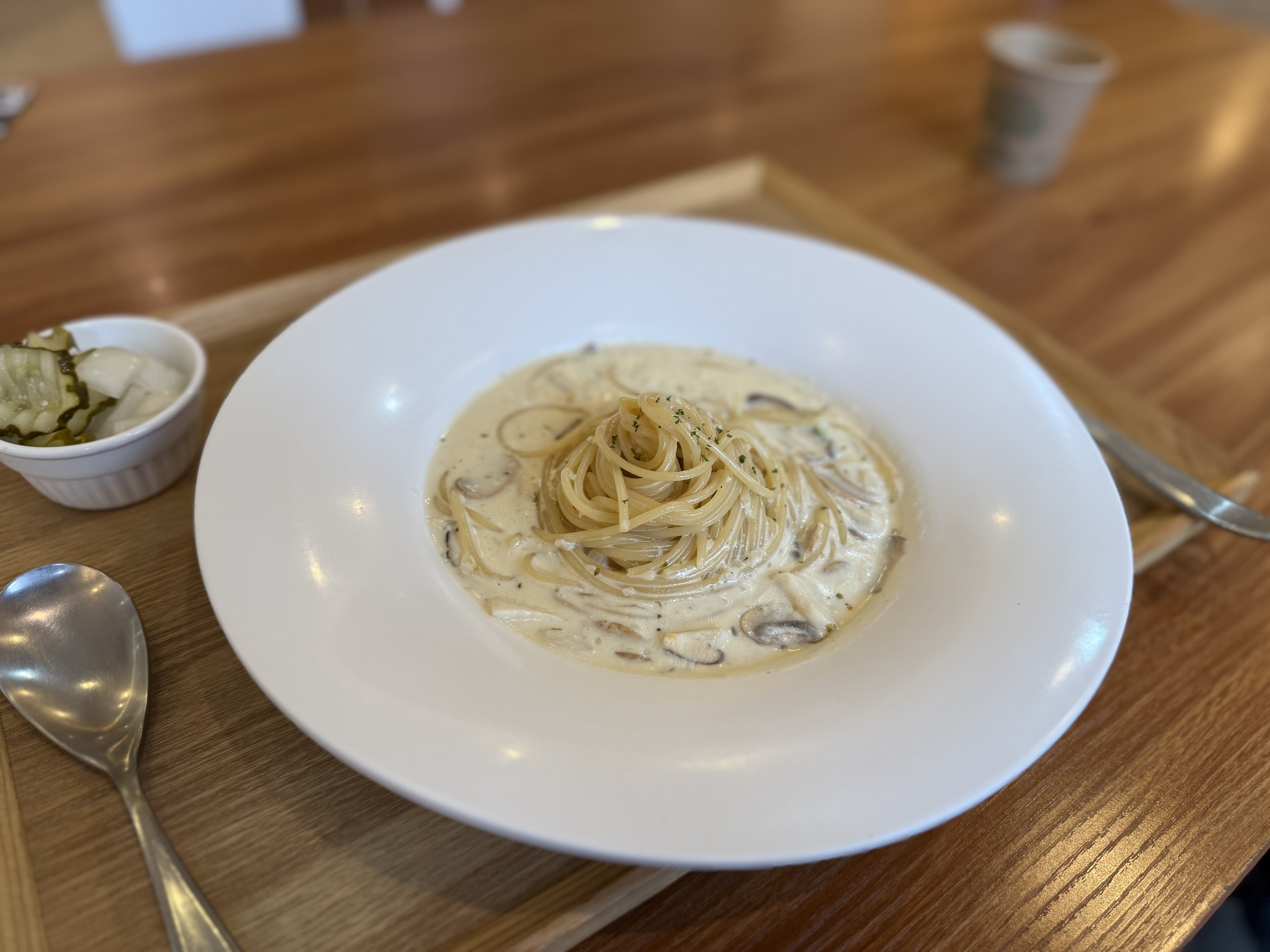 마린파스타 양송이 크림