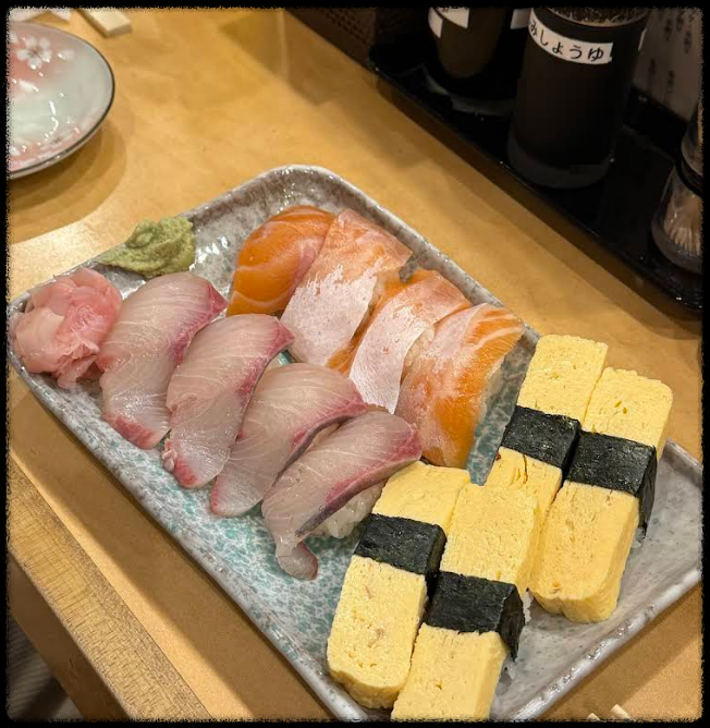 오사카의 우메다 또는 도톤보리 스시 맛집 스시일심2