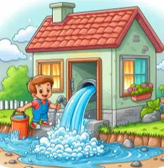 맑은-물이-집-안으로-들어오는-꿈