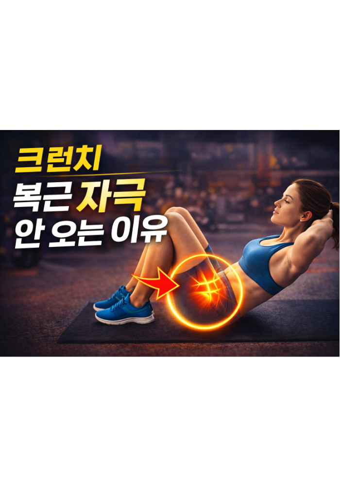 9 . Crunch(윗몸 일으키기)