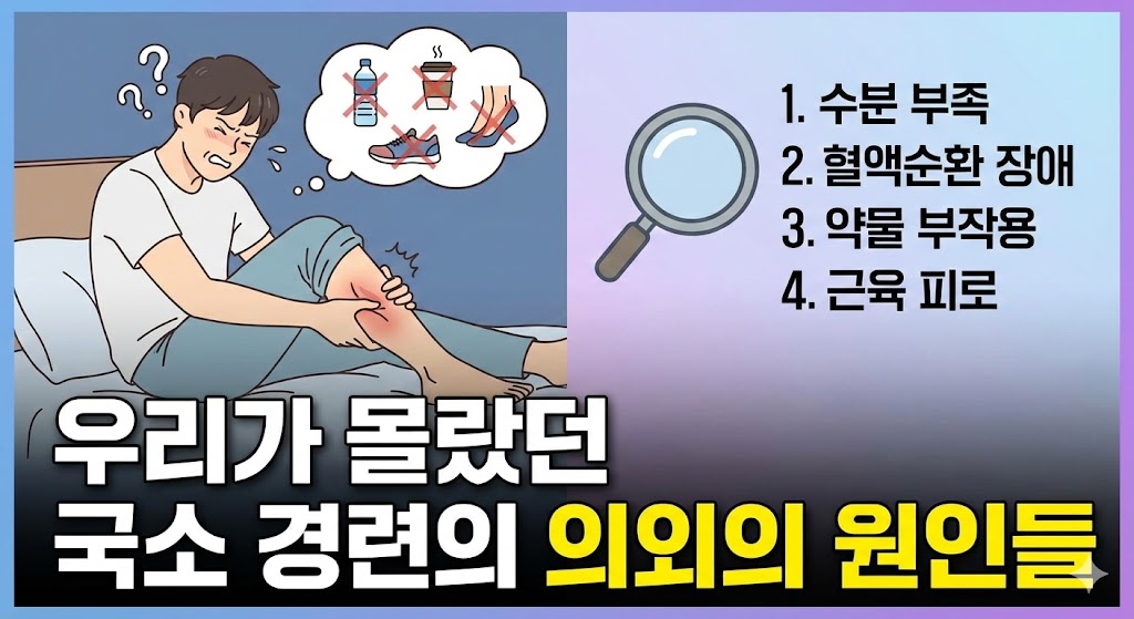 자다가 다리에 쥐가 나는 이유