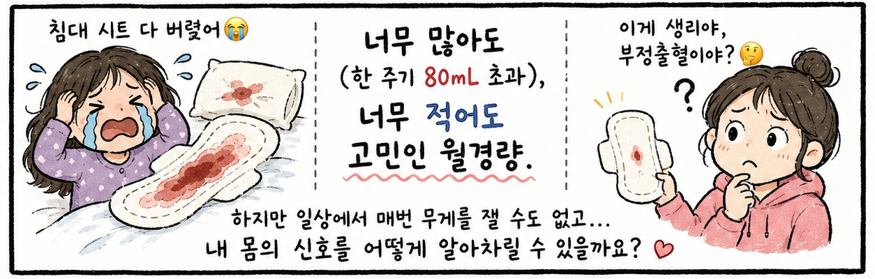 과다 월경과 희소 월경, 정량화가 어려운 이유