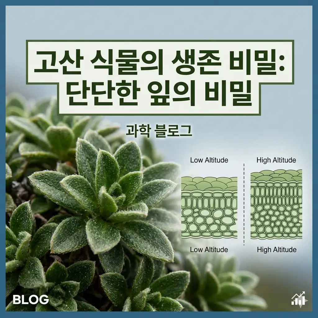 자생지 고도가 식물의 조직 밀도에 미치는 결정적 영향과 생존 전략 분석