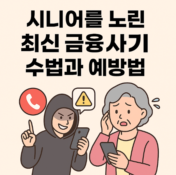 최신 시니어 타깃 사기유형 (비대면사기, 앱설치유도, 개인정보탈취)