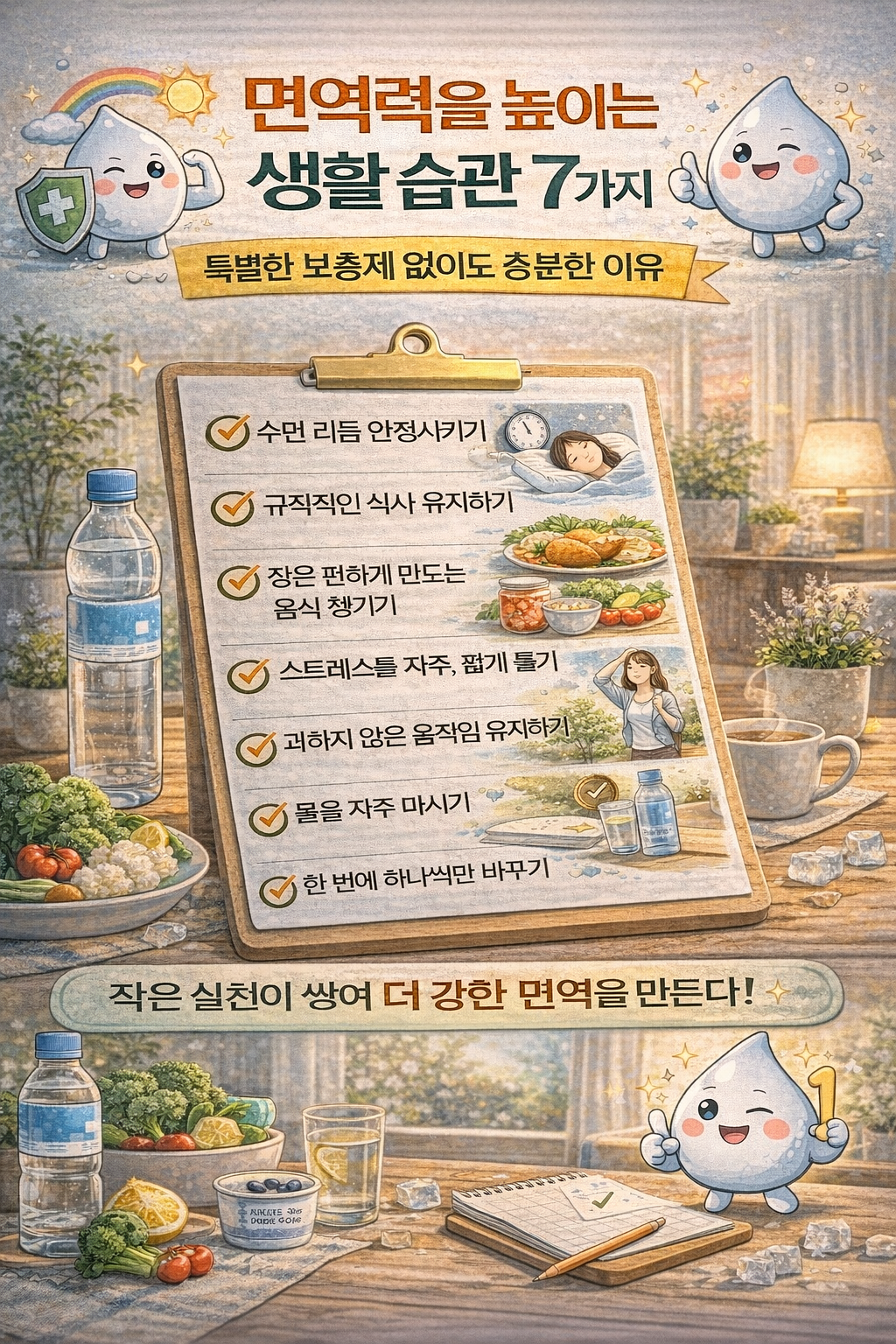 면역력을 높이는 생활 습관 7가지, 특별한 보충제 없이도 충분한 이유