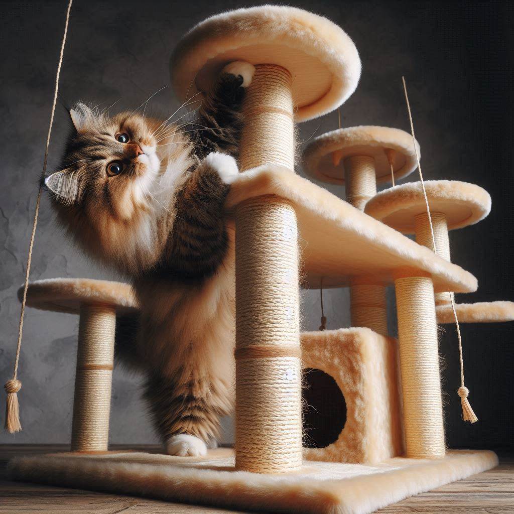 고양이의 스크래칭 포스트