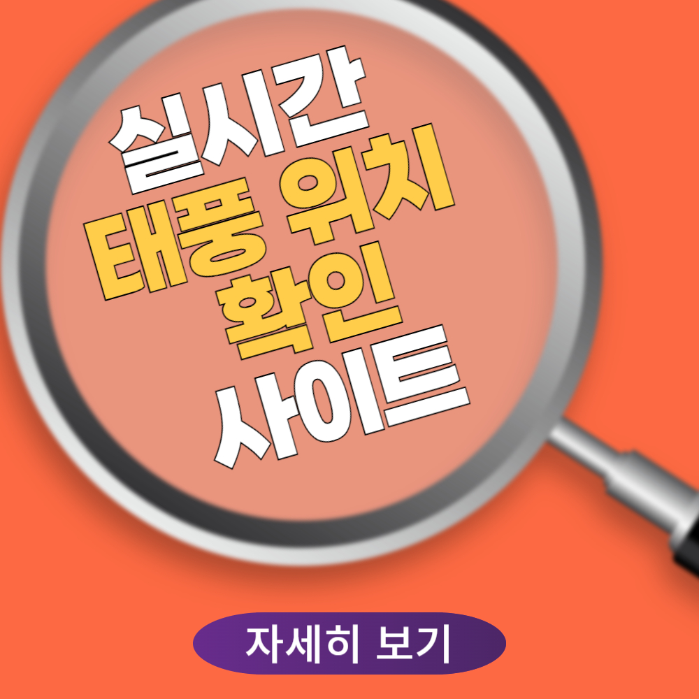 정확한 실시간 태풍 위치(경로) 확인하는 사이트 5곳 추천