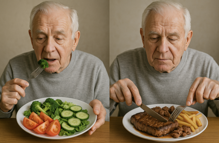 노년기 채식과 육식