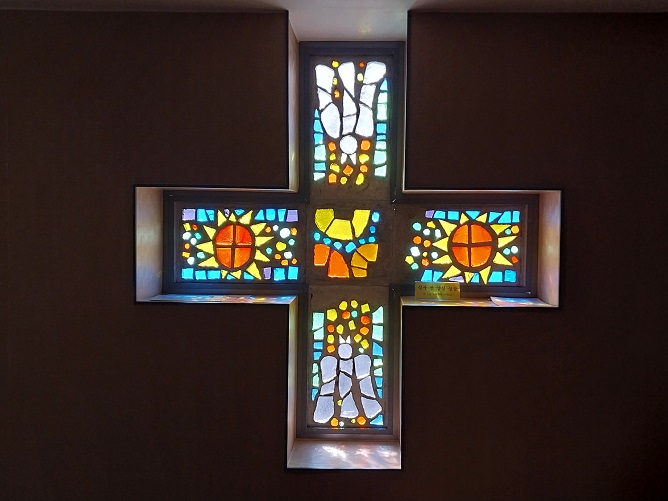 수원 지동성당 유리화 사진