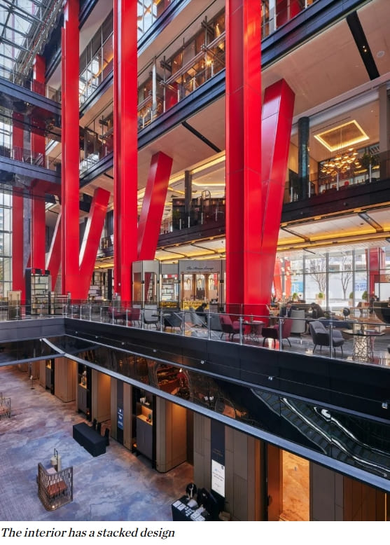 여의도 명물로 거듭난 파크 원(Parc.1) VIDEO: Rogers Stirk Harbour + Partners enlivens Seoul skyscrapers with bright red steelwork