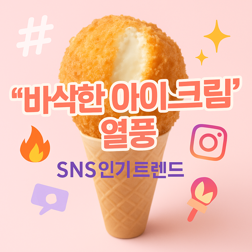 SNS에서 화제가 된 '바삭한 아이스크림' 트렌드 분석