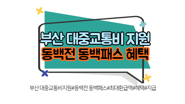 동백패스 신청 방법, 소개, 혜택