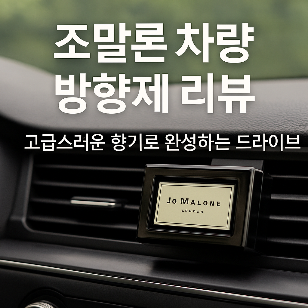 조말론 차량 방향제, 고급스러운 향기로 즐기는 드라이브