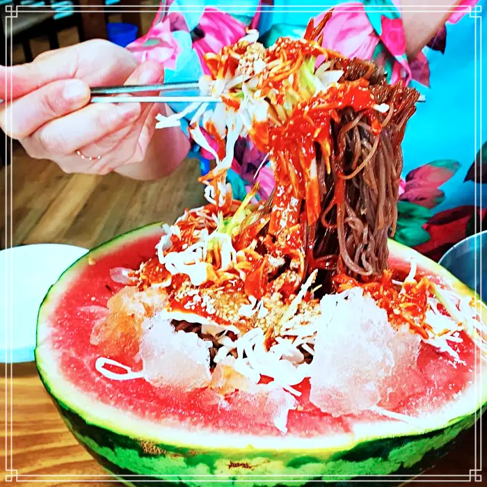 인천 화평동 맛집 수박냉면, 세숫대야 냉면