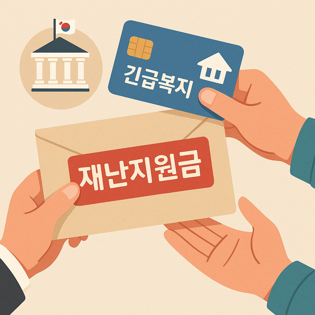 재난지원금, 긴급복지, 정부지원