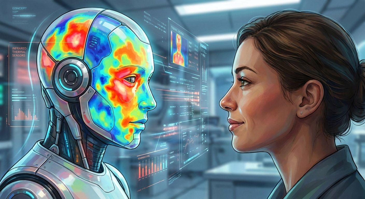 휴머노이드 얼굴용 적외선(열) 표정 감지 센서