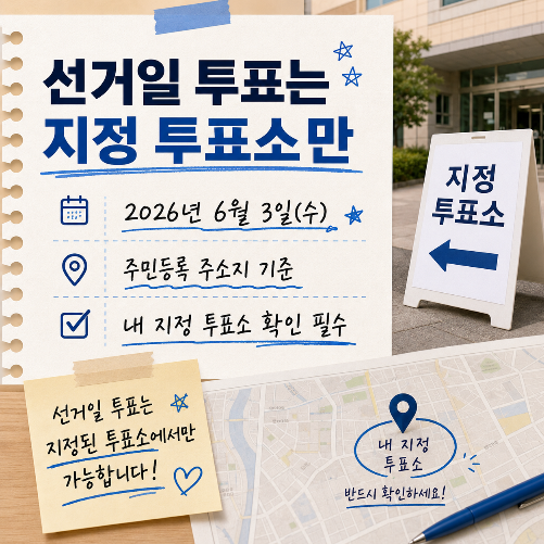 지방선거 일정 및 투표장소 확인