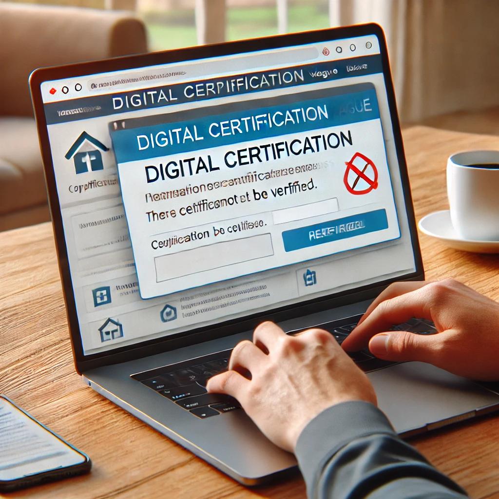 청약홈 공동 인증서 조회 불가