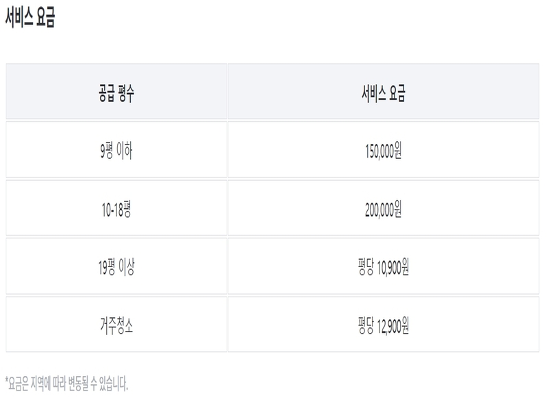 miso 청소 업체 이사 청소비용