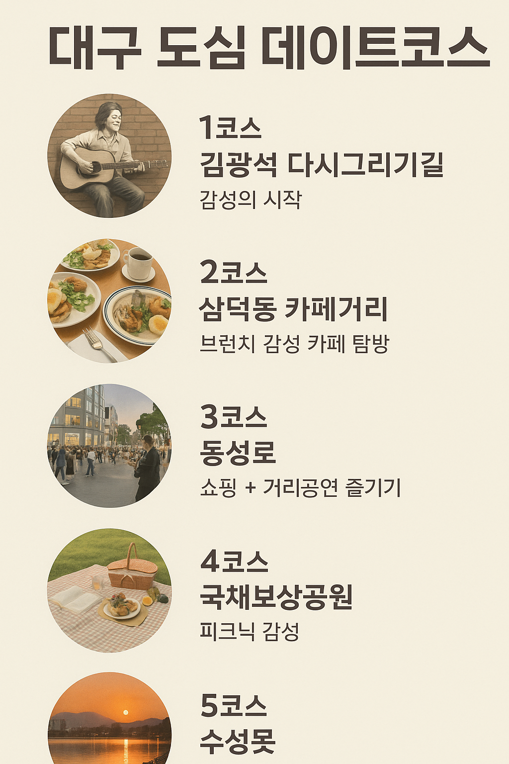 대구 도심 데이트코스 한눈에 보기