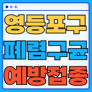 서울 영등포구 폐렴구균 백신 무료 예방접종 비용지원 가격 신청방법 대상자 간격 13가 15가 20가 23가