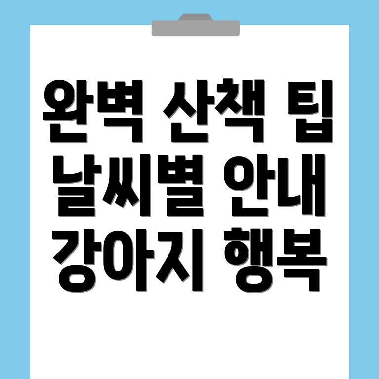강아지 산책