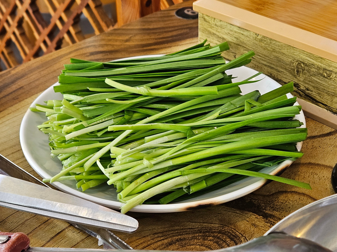 수원 대나무촌 백숙 부추