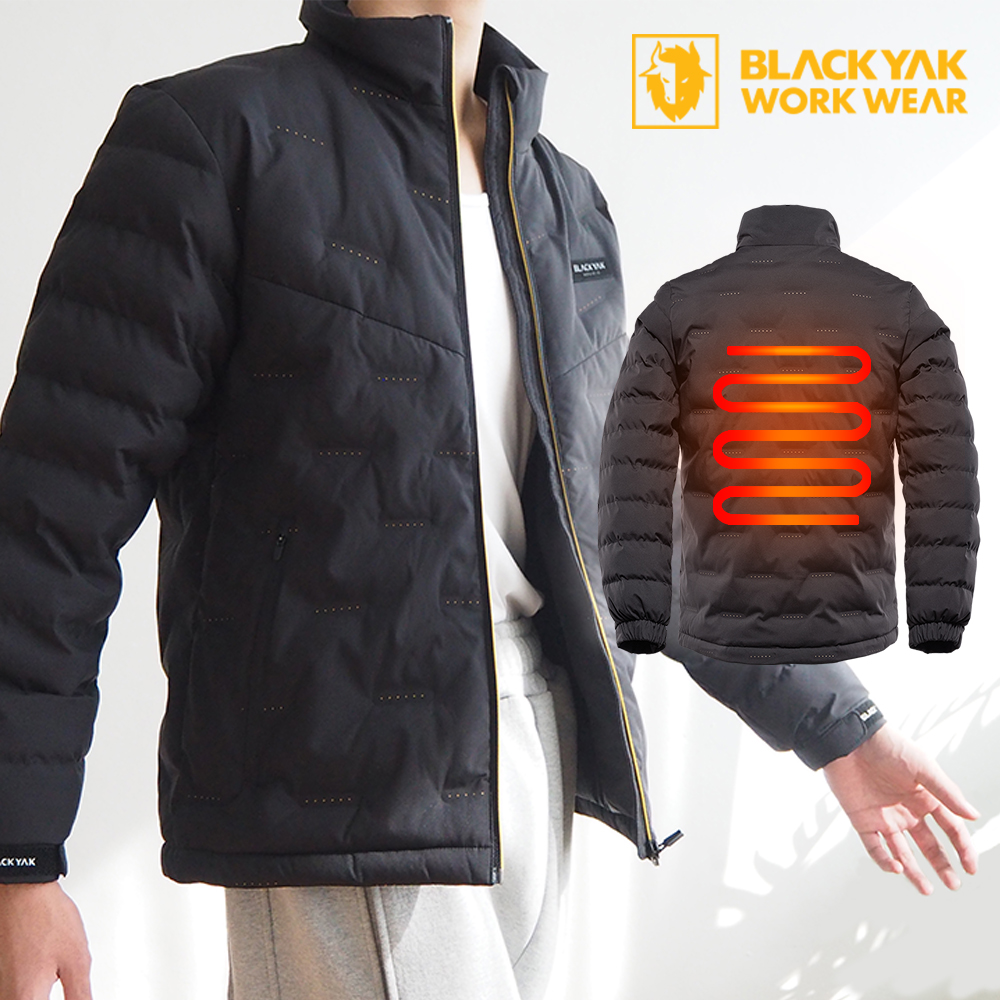 블랙야크 경량 패딩 자켓 남성 패딩 발열 온열 USB 배터리포함 95