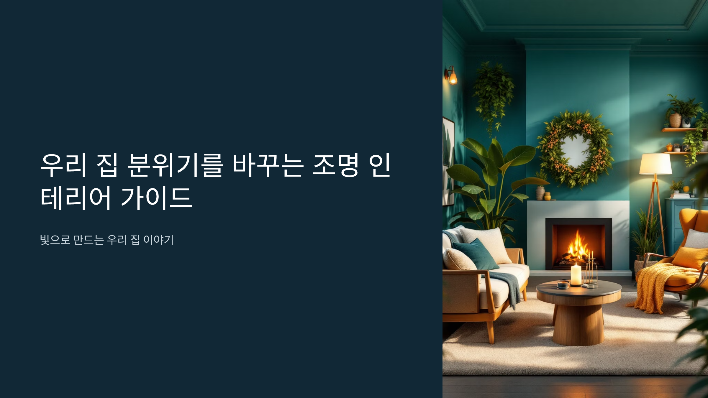 조명 하나로 분위기 200% 바꾸기