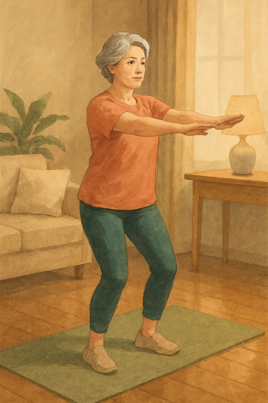 중년 체지방 줄이는 저강도 홈트