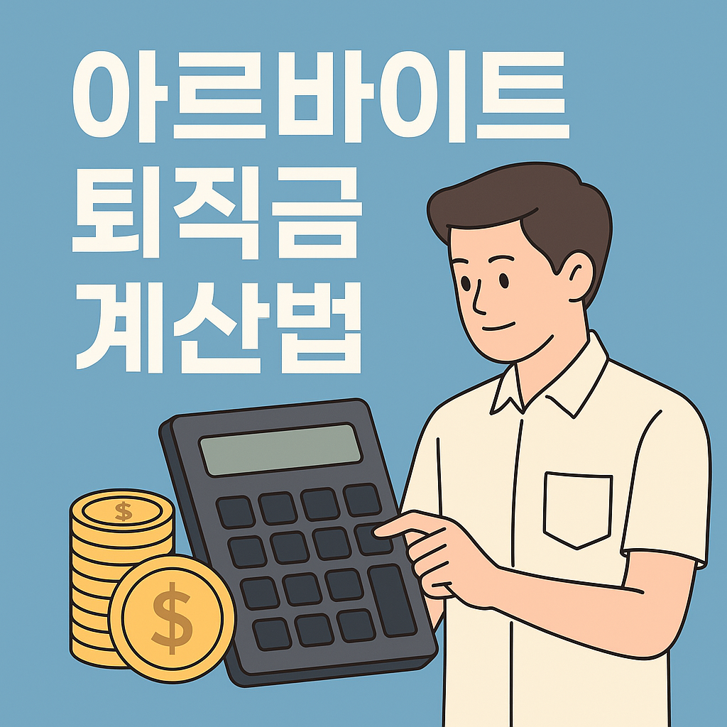 [아르바이트 퇴직금 계산법] 제대로 몰랐다간 몇십만 원 날아갑니다!