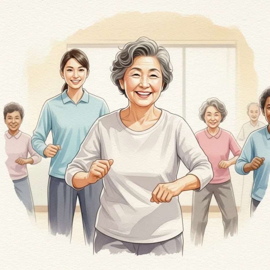 전문가의 도움으로 건강하게 활동하는 어르신