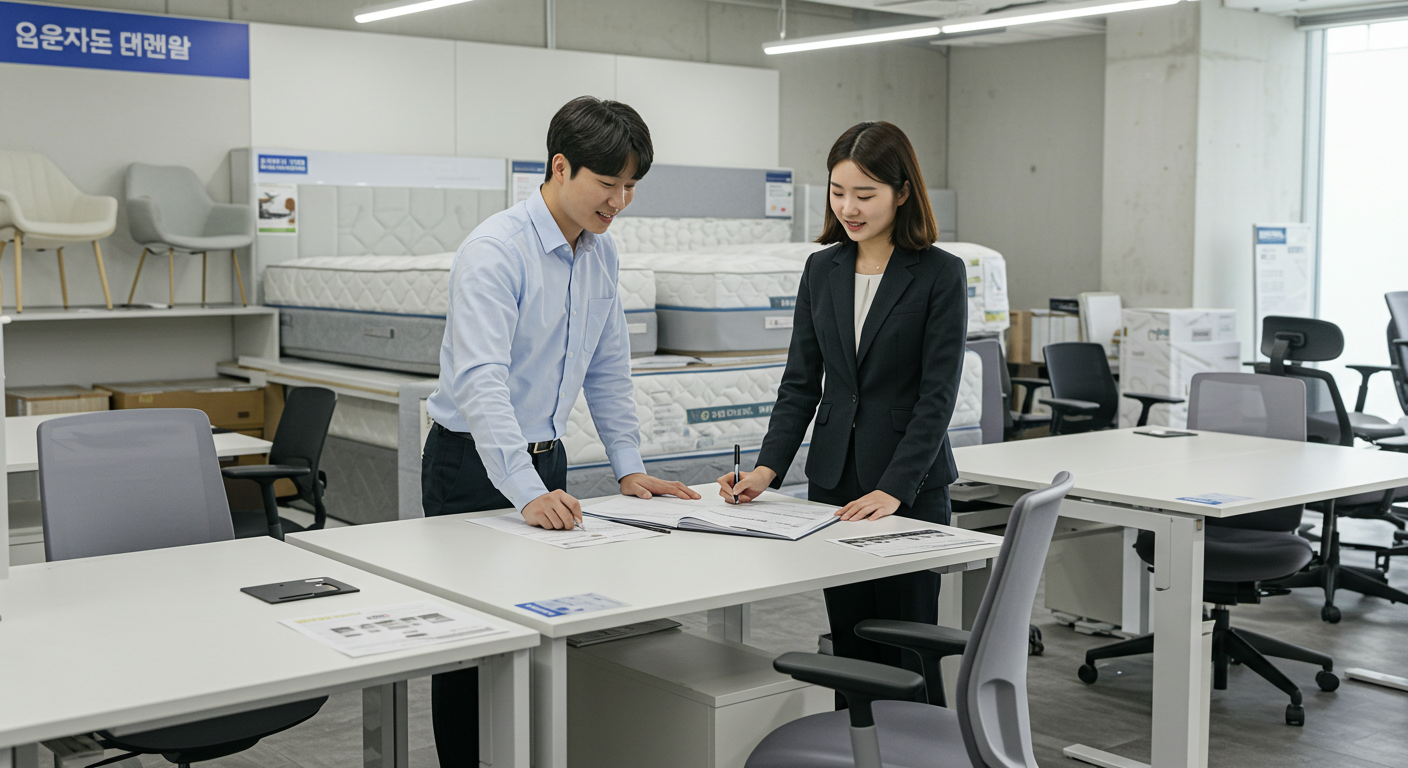 사무용 책상 1600