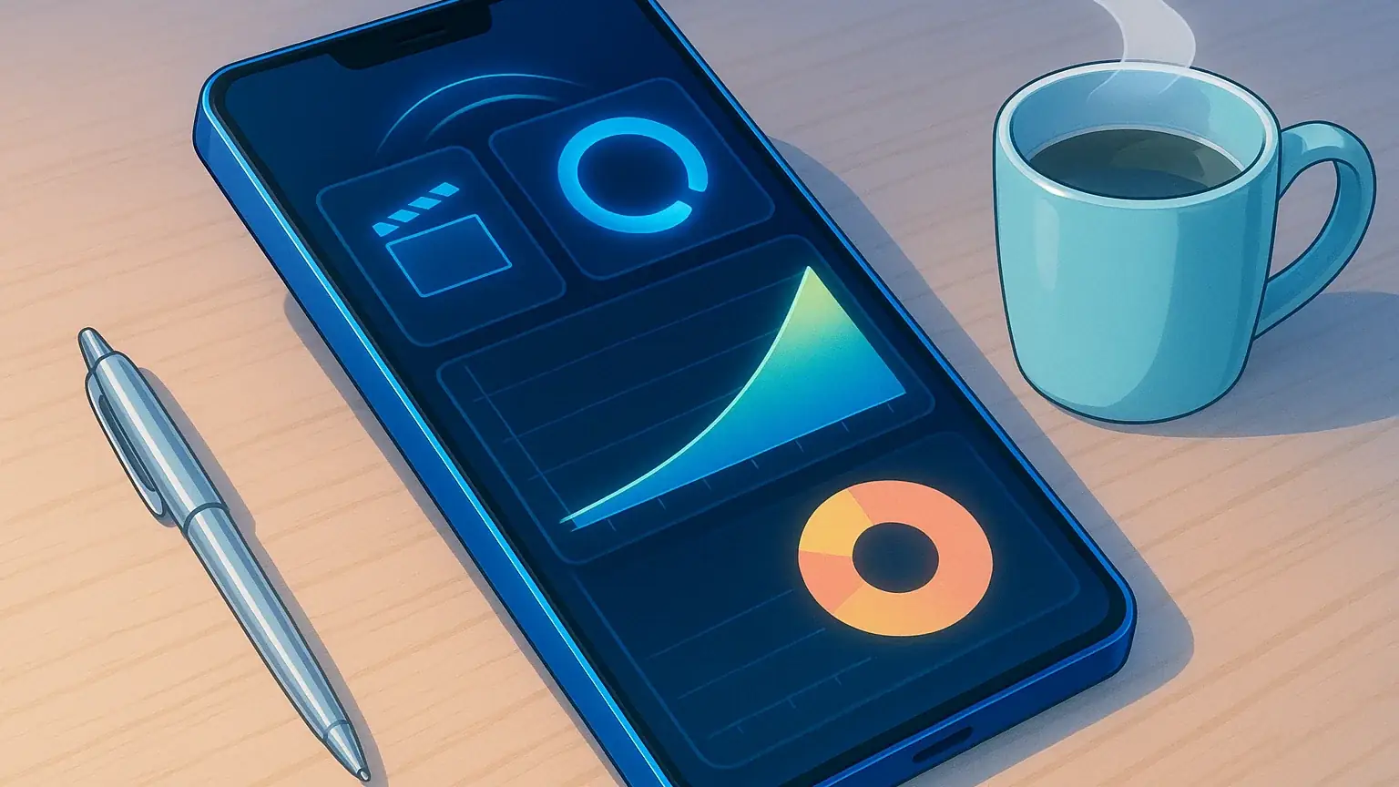 신한은행 스마트 미래설계 앱 메인 화면과 10년 후 은퇴자금 시뮬레이션 결과를 보여주는 스마트폰 화면 이미지