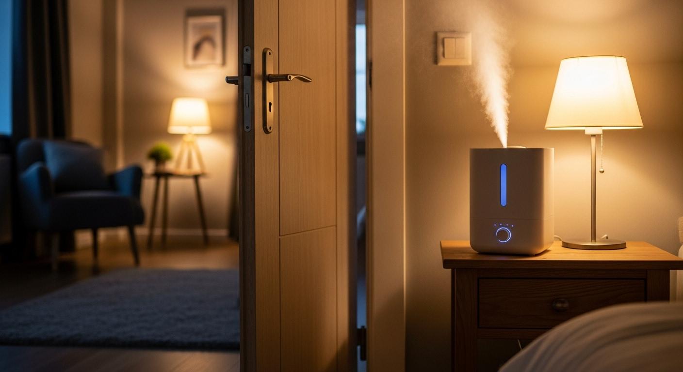 가습기 틀때 문 닫나요