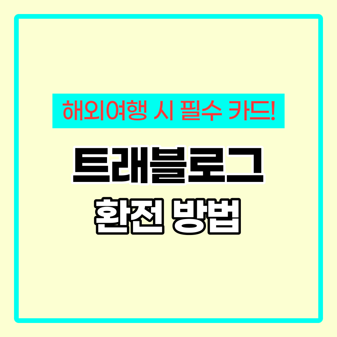 하나 트래블로그 카드