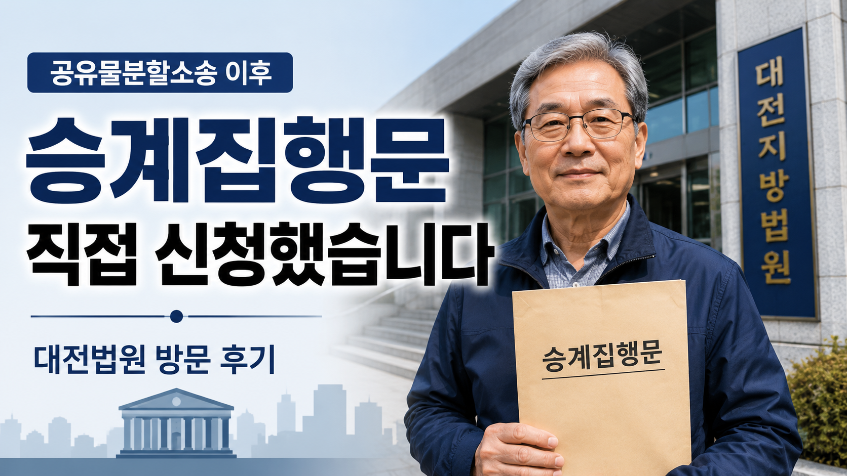 대전법원에서 승계집행문을 직접 신청한 공유물분할 경매 진행 후기
