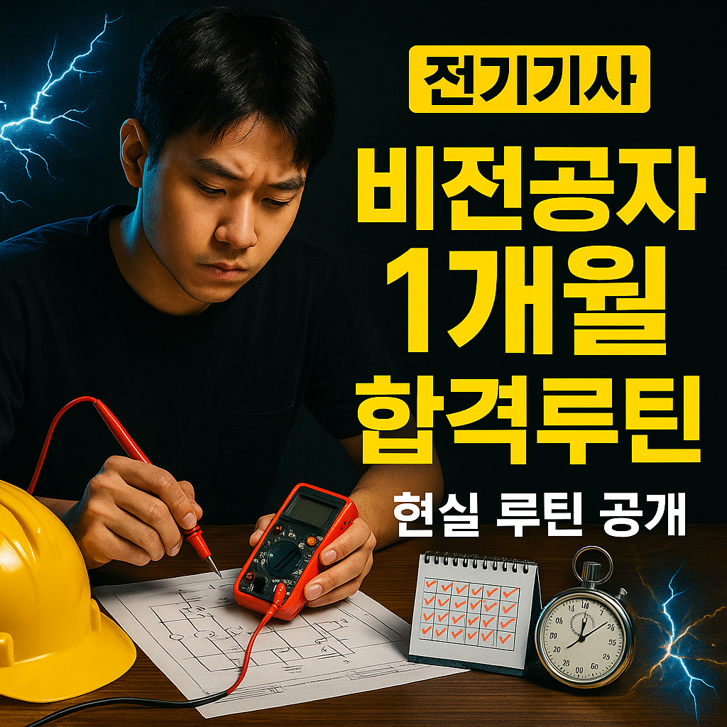전기기사 비전공자가 한 달 공부루틴으로 합격하는 현실적인 준비 전략은