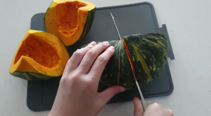 단호박 손질하기