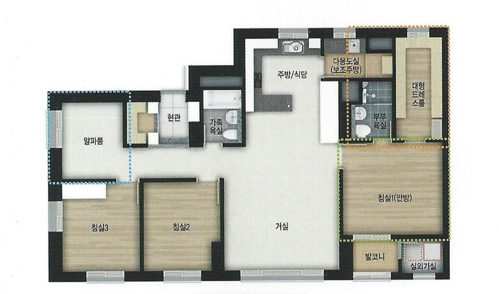 판상형 평면도(확장형)