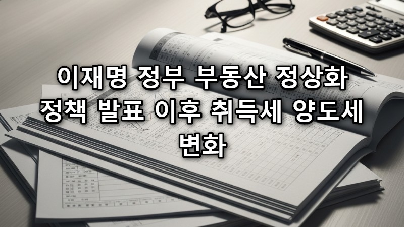 이재명 정부 부동산 정상화 정책 발표 이후 취득세 양도세 변화 메인 썸네일 이미지