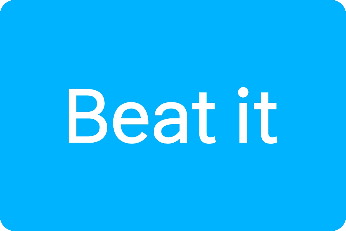 Beat it 뜻