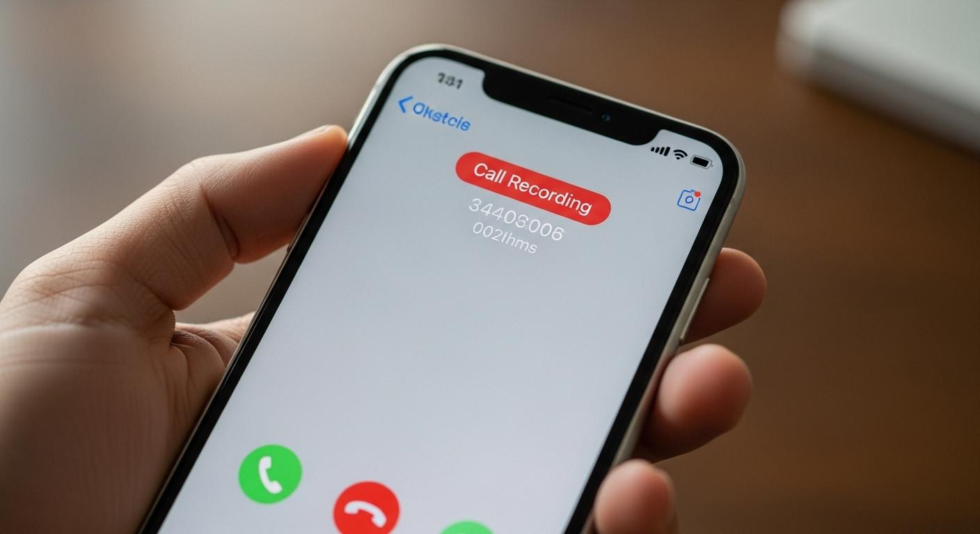 아이폰 통화녹음 고지 없애는법