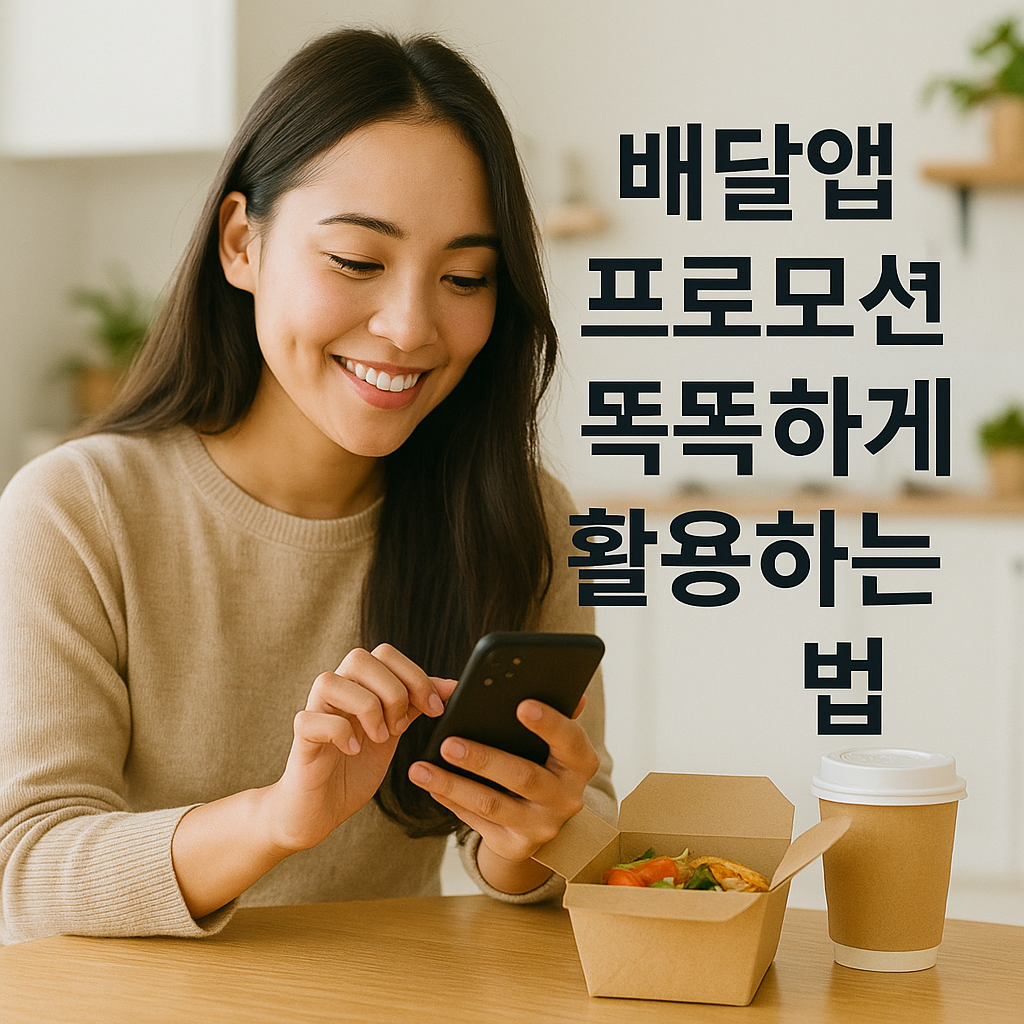 배달앱 프로모션 똑똑하게 활용하는 법